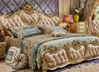 Komplettes Schlafzimmer Holz Bett + 2 Nachttische Doppelbett Massivholz Set 2tlg