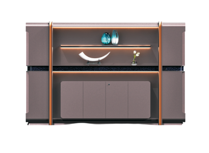 Moderner Büroschrank im eleganten Grauton