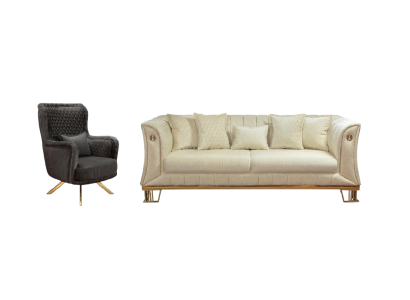 Es ist weich, bequem und so vielseitig Wohnzimmer Set (Sofagarnitur 3+1).