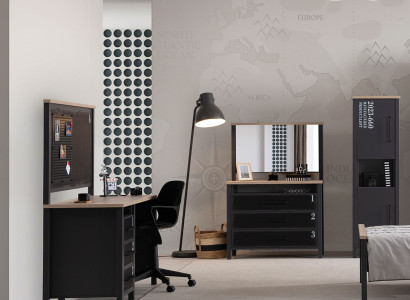 Kompletter Schlafzimmer-Set Designer Schminktisch Bücherregal Tisch