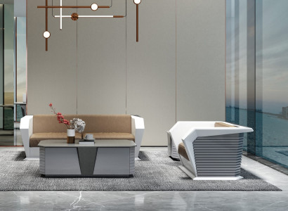 Elegantes 3+1 Ledersofa-Set mit Couchtisch – stilvoll und pflegeleicht.