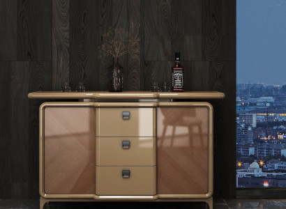 Elegante Anrichte in Beige-Braun – stilvoll und praktisch