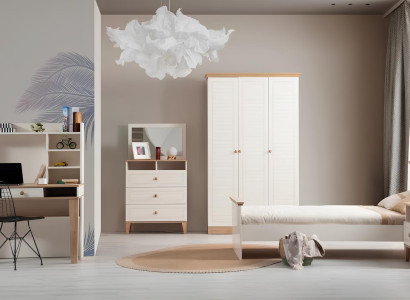 Komplette Schlafzimmer Garnitur Edles Bett Schreibtisch Schminktisch