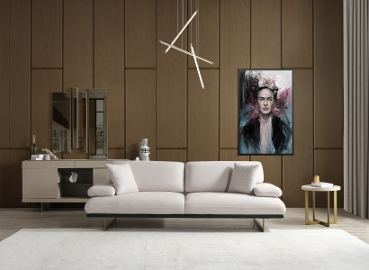 Sofa 3 Sitzer Couch Polster Sofas Couchen Wohnzimmer Design Textil Stoff