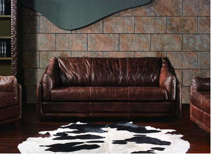 Wohnzimmer Set 4-tlg. Polstergarnitur 3+2+1 Kunstleder Sofa Set Couchgarnitur