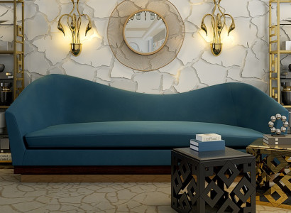 Großes Sofa Dreisitzer Textil Komfortsofa 3-Sitzer Couch Komfortsofa