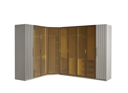 Schrankkombination Kleiderschranksystem  Eckschrank Ausführung wählbar