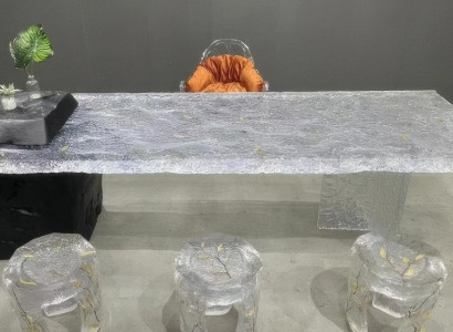 Moderner Esstisch Transparenter Tisch Luxus Esszimmer Möbel