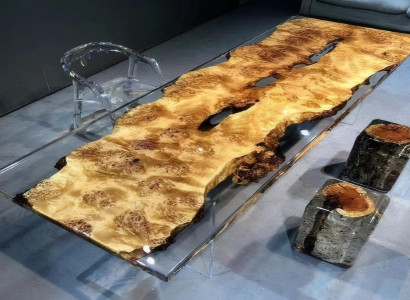 Transparenter Epoxidtisch Luxuriöse Esszimmer Tische Designer Möbel