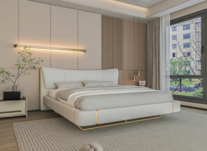 Modernes Edelstahlbett Stilvolle Schlafzimmer Betten Polsterbetten