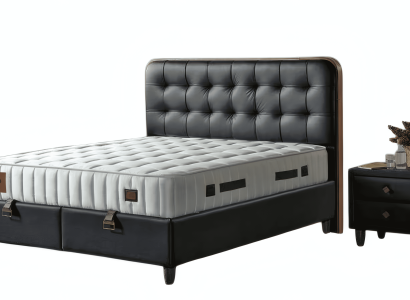 Modernes Schlafzimmer Set Doppelbett Schlafzimmermöbel 2x Nachttische