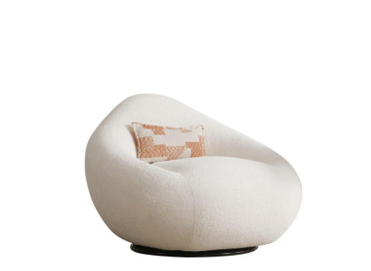 Exklusiver Weißer Sessel Designer Polstermöbel Wohnzimmer 1-Sitzer