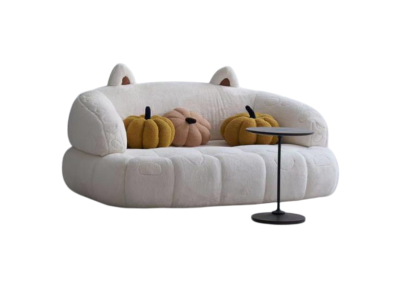 Luxuriöse Beigefarbenes komprimierbares Stoffsofa stilvolles, bequemes Sofa