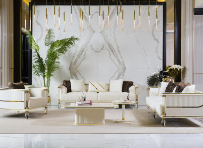 Wohnzimmer Set 3+3+1+2x Couchtisch – Für Ihre Einrichtung: Komfort und Eleganz