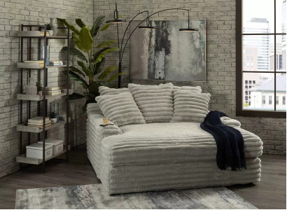 Komprimierbares Sofa grau modernes Stoffsofa kompakter Sofa  Wohnzimmer