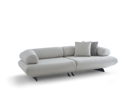 Weißes Wohnzimmer Sofa Luxuriöse Sitzcouch Edle Möbel Polstersofa