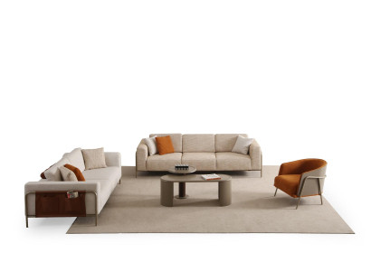 4-Sitzer-Sofa Elegant 3-Sitzer-Sofa Stilvoll Sessel Gemütlich Couchtisch