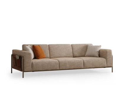 4-Sitzer-Sofa Modern Elegant Bequem 225 x 105 x 82 cm
