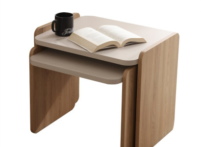 Moderner Beiger Beistelltisch Stilvolles Design Moderne Möbel