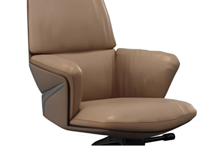 Luxuriöser Chefsessel in Braun für Ihr Büro.