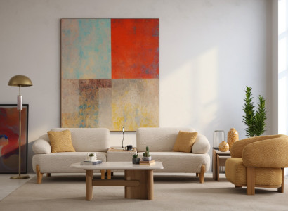 Exklusives Wohnzimmer Set Designer Polstersofa Couchtisch Sessel