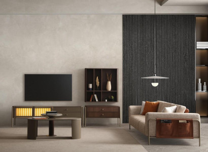 Modernes Wohnzimmer Set 3‑Sitzer Stoffsofa Möbel Couchtisch Konsole