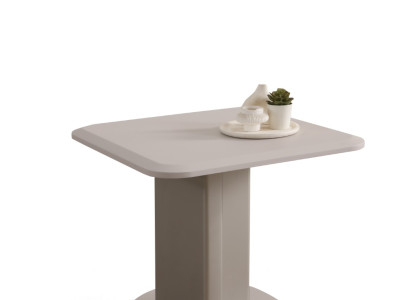 Beiger Designer-Beistelltisch Tisch für das Wohnzimmer Designertisch