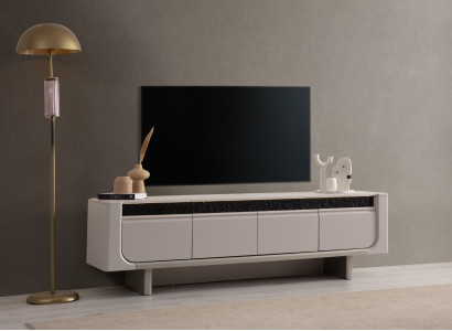 Exklusives TV-Sideboard Designer Wohnzimme Lowboard TV-Schrank