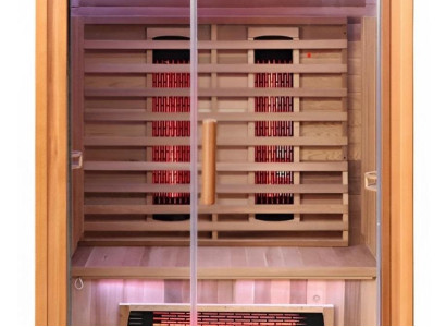 Infrarotsauna Full Spectrum mit Rotlicht Sauna für zu Hause Massivholz Sauna