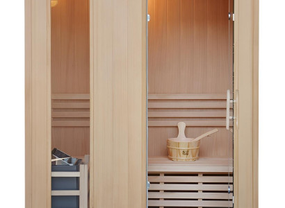 Umweltfreundliche traditionelle Dampfsauna aus Massivholz Sauna für zu Hause