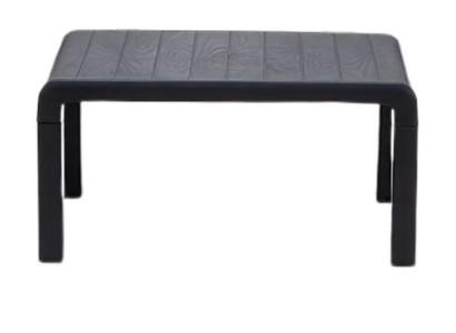 Garten-Couchtisch in Anthrazit Robuster Tisch Stilvolle Gartenmöbel