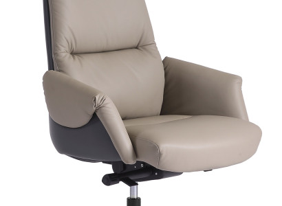 Grau Chefsessel komfortabel modern und ergonomisch.