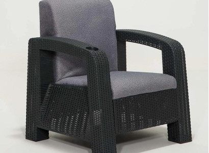 Grauer Gartenstuhl Moderne Gartenmöbel Luxuriöse Outdoor Sitzstühle