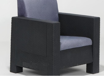 Grauer Moderner Gartenstuhl Robuste Gartenmöbel Luxus Stühle