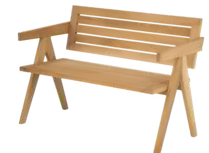 Sitzbank aus Kunststoff – Ideal für den Garten und Outdoor-Bereich.