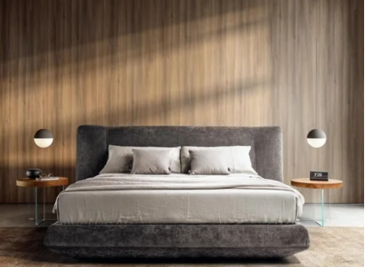 Designer Graues Schlafbett Stilvolle Hotelbetten Designer Textilbett