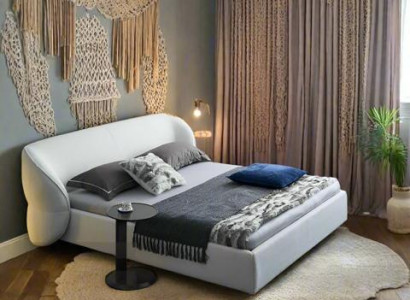 Graues Schlafzimmer Bett Stilvolle Poslterbetten Holzgestell Möbel