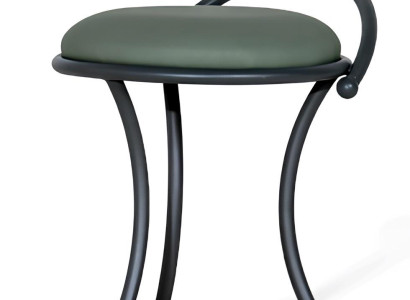 Grüner Lederhocker Designer Barhocker Wohnzimmer Hoher Sitzhocker