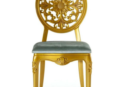 Stuhl mit Rückenlehne in Gold Stuhl für zu Hause Esszimmerstuhl