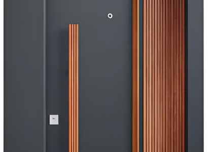 Braun-Schwarze Haustür Designer Eingangstüren Flurtüren Edle Tür