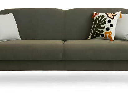 Grünes Polstersofa Designer 3-Sitzer Moderne Wohnzimmer Textilcouch