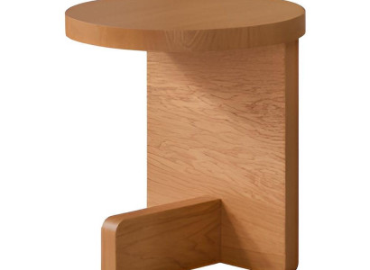 Moderner Beistelltisch aus Holz mit minimalistischer Form Hochwertig Möbel Braun