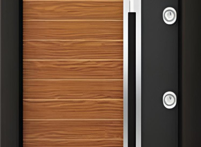 Braune Kompletttür Schoßtüren Eingangstür Stilvolle Metalltüren