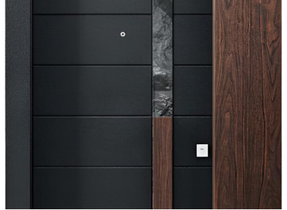 Komplette Schwarze Eingangstür Wohnungstüren Hotel Metalltüren