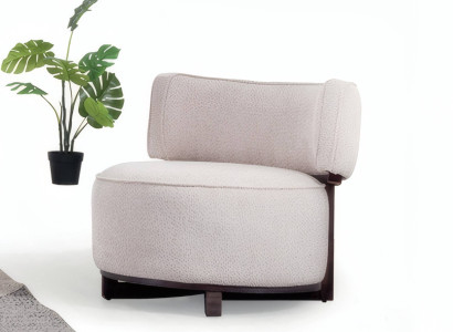 Weißer Sessel im modernen Stil kombiniert Eleganz und höchsten Komfort