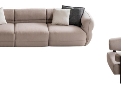 Elegantes Sofa mit Sessel im modernen Stil und hochwertigem Design
