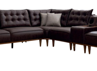 Ecksofa L-Form in elegantem Braun  stilvoller Komfort für Ihr Zuhause.