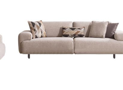 Elegantes Möbelset mit Sofas Sessel und stilvollem Couchtisch