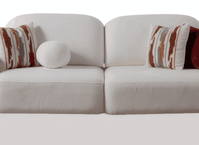 Elegantes weißes Sofa im modernen Design perfekt für jedes stilvolle Zuhause