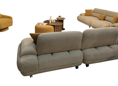 Stilvolle Couchgarnitur Moderner Viersitzer Designer Sessel Tische